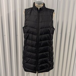 J JILL mid length down puffer vest M